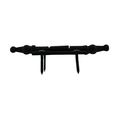Renovators Supply Manufacturing Black Cabinet Door Hinge 2 in. Rust Resistant Wrought Iron Butt Hinge Victorian Steeple Tip Flush Mount Hinges with Hardware - size: 2 inches - Pack of 1