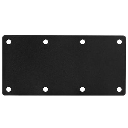 4 PCS 9" x 4" Black Mending Plate for Wood, Heavy Duty Flat Repair Bracket