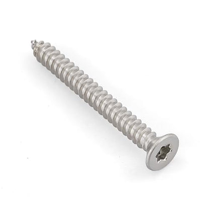 50 Pack #10 x 1-3/4" Torx Flat Head Self Tapping Wood Screws, 304 Stainless Steel 18/8, Indoor/Outdoor Use, Includes Torx Bit - size: #10 x 1-3/4