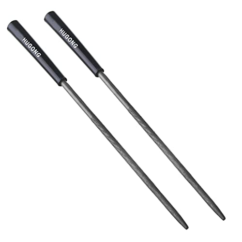 Utoolmart Jewelers Tool Plastic Handle Round Needle Files 10Pcs (5pcs, 140mm) - size: 5pcs, 140mm