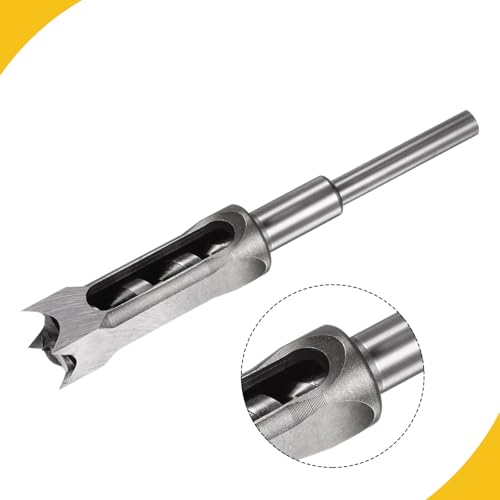 1" Woodworking Mortise Bit Carbon Steel Square Hole Cutter - size: 1''