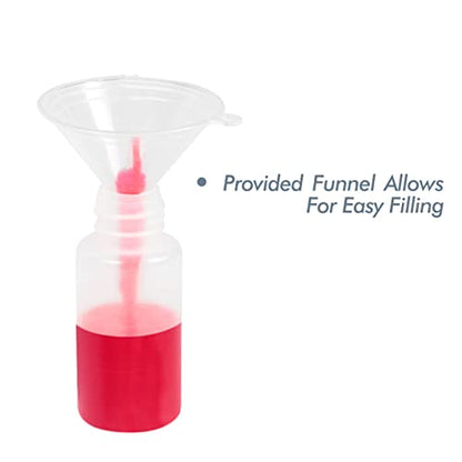 1 oz Needle Tip Squeeze Bottle with Funnel, Precision Tip Applicator Bottle
