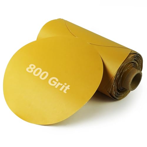 PSA Sanding Discs 6 Inch Adhesive Backed Sandpaper 100 Pack 800 Grit Self Adhesive Sanding Discs for DA Sander Self Stick for Wood, Auto Body Repair, Paint, Metal, and Plastic - style: 800 Grit