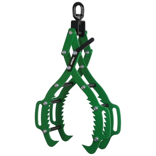 30 Inch Log Lifting Tongs, Log Grapple Hook with Handle for Tractor - size: 4 Claws - 30‘’
