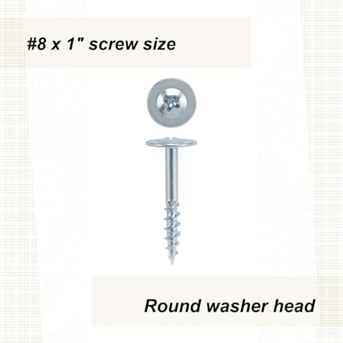 Highpoint 8 X 1 Drawer Front Adjust Screws Round Washer Head Zinc 100Pc
