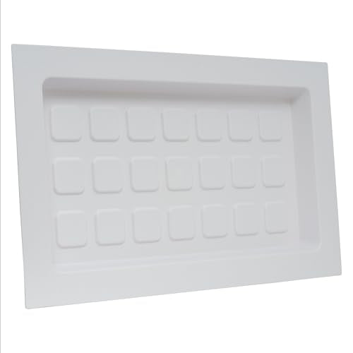 Recessed Crawl Space Vent Cover, Covers 8" H x 16" W Openings, White - color: White