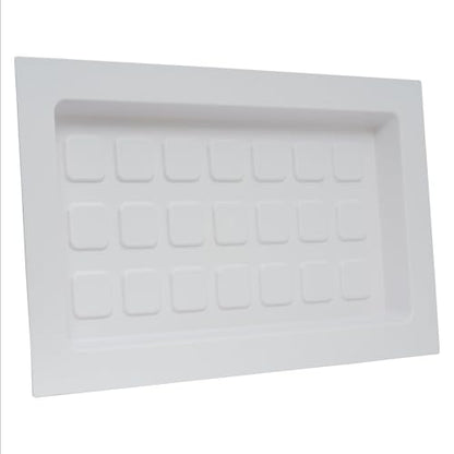 Recessed Crawl Space Vent Cover, Covers 8" H x 16" W Openings, White - color: White