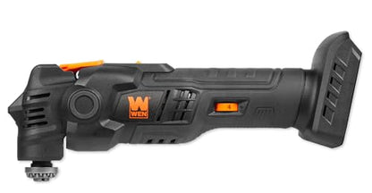 WEN 20V Max Cordless Brushless Variable Speed Multi-Function Oscillating Tool with Anti-Vibration System and Accessories (Tool Only - Battery Not Included) (20936BT) - size: Cordless (Tool-Only)