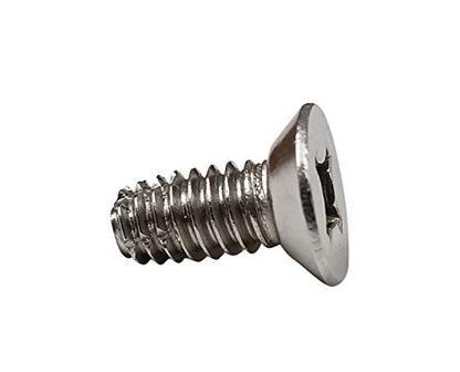 Machine Screws for Door Hinges Satin Nickel #10-24 x 1/2 Inch 24-Pack - color: Satin Nickel