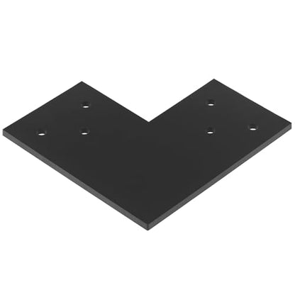 2 PCS Flat L Bracket for 8x8 Post, Mending Plate, 6 Gauge Heavy Duty