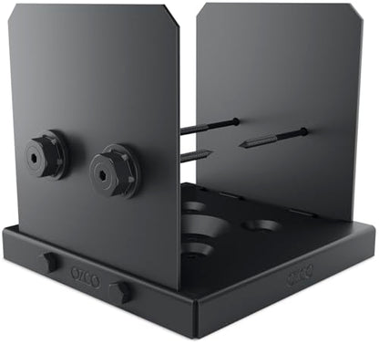 OZCO Ironwood Lite Post Base Kit, 8in x 8in, 1 Kit with Hardware, Black - size: 8x8, style: Ironwood Lite