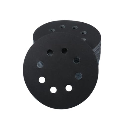 50 Pcs 5 Inch 8 Hole 400 Grit Wet and Dry Sanding Discs, Round Hook and Loop Disc Sandpaper for Random Orbital Sanders - style: 400 Grit