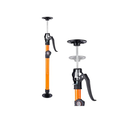Cabinet Jack for Installing Cabinet Support Rod 3rd Hand Support System - Adjustable Pole, Extends 19.29 to 43.30 Inches, Orange, 1 Pack - size: 19.3"-43.3" | 1Pc