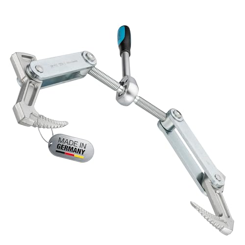 HAZET Beam Puller 1774-1, Forged for Heavy Duty, Clamping Stroke: 4.53", Total Width: 17.32", Ratchet Length: 10.83", Trapezoidal Thread TR 16 X 5, For Clamping, Pulling - style: With hooks