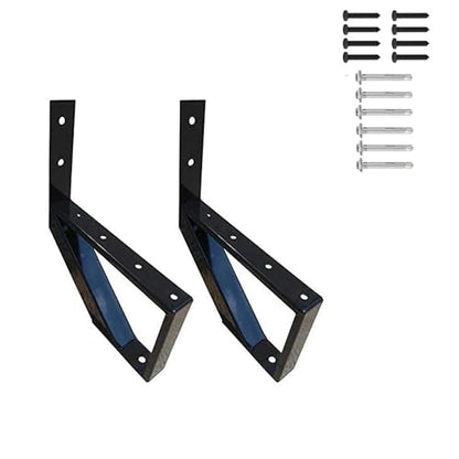 MTB Black Steel Stair Riser with 1/2/3/4/5/6/7 Steps - style: 1 Step 2Pack