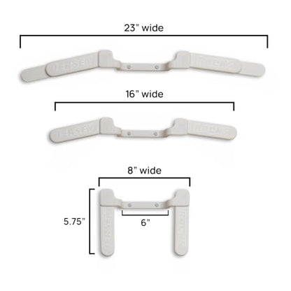 Wall Mount Display | Damage-Free Adjustable Hanger for Jerseys - color: White