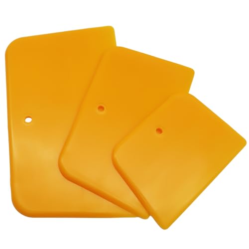 Bonsicoky 3 Pack Body Filler Spreaders, Plastic Auto Body Spreader Set