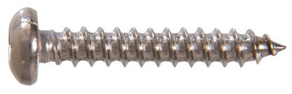 The Hillman Group 70909 8 X 1-1/2-Inch Stainless Steel Pan Head Square Drive Sheet Metal Screw, 100-Pack