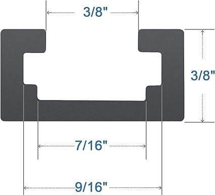 Aluminum T-Track 3" Intersection Kit with Predrilled Mounting Holes 4 PK - style: T-Track Intersection Kit 4pk