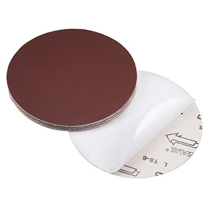 uxcell 6" PSA Sanding Discs 240 Grits Self Stick Aluminum Oxide Sandpaper for Random Orbital Sander Wood Metal Dry Polishing 20pcs - style: 240 Grit