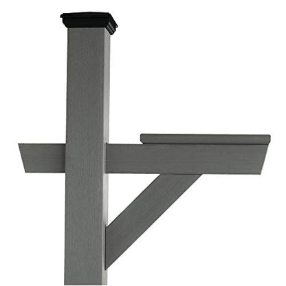 Highwood AD-MLBX1-CGE Hazelton Mailbox Post, Coastal Teak - color: Coastal Teak