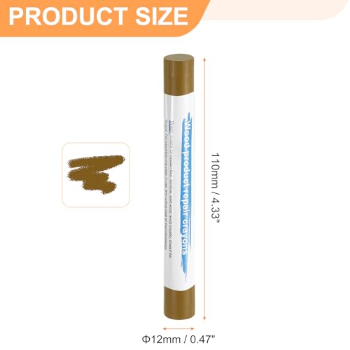 HARFINGTON 5pcs Wood Filler Sticks Wooden Wax Touch Up Furniture Repair Crayons for Scratch Hole Wood, Taupe - color: Taupe