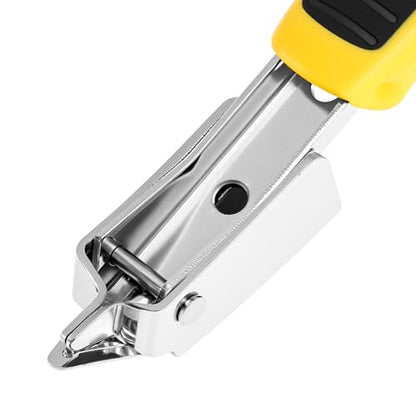 QWORK Heavy Duty Staple Remover Staple Puller Tool, 2 Pack Upholstery Staple Remover with Stainless Steel Tip for Furniture Carpet Cartons Wood Boxes Frames Floors