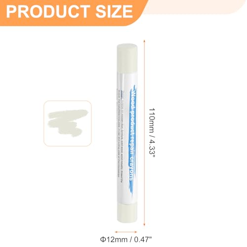 HARFINGTON 5pcs Wood Filler Sticks Wooden Wax Touch Up Furniture Repair Crayons for Scratch Hole Wood, Pale - color: Pale