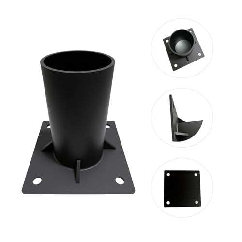 Round Post Base Bracket & Slip Fit Adapter Kit for 1.5-2.5 Inch Posts