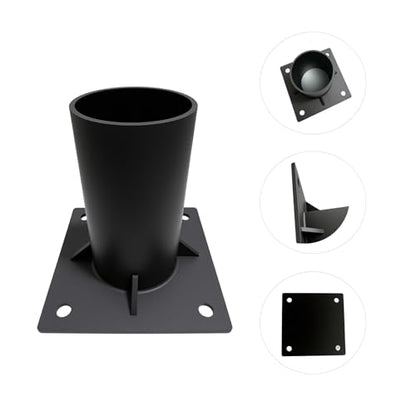 Round Post Base Bracket & Slip Fit Adapter Kit for 1.5-2.5 Inch Posts