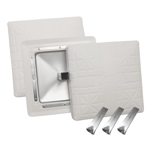 Champion Sports Pro Anchored Baseball/Softball Base Sets - Heavy-Duty Bases with Welded & Bolted Stanchions, Base Replacement Pins & Anchor Plugs - style: Anchored Base Set with Bolted Stanchion Pan