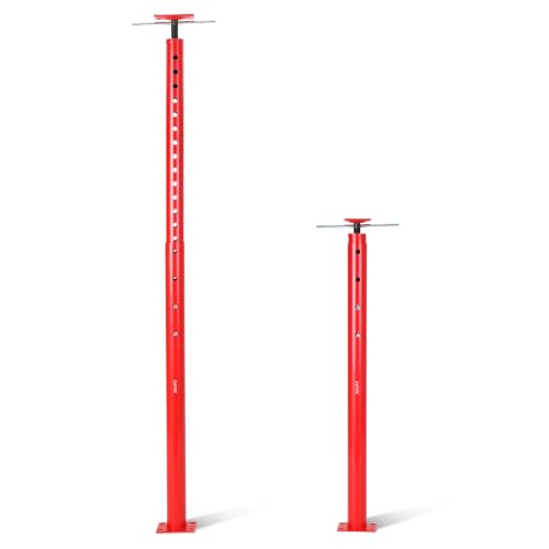 OUTLANE House Floor Jacks, 2 Pack 53"-93" Adjustable Jack Post 18000 LBS - color: Red, size: 53"-93"