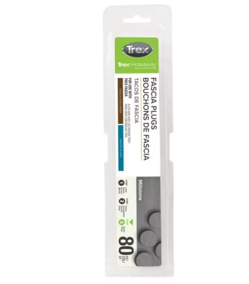 Trex Fascia Plugs (Millstone) - color: Millstone 80ct