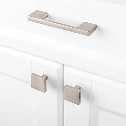 KOOFIZO 10 Pack 3 in Brushed Nickel Cabinet Pulls, Drawer Handles P01 - color: Brushed Nickel, size: 3" CC - 10Pcs