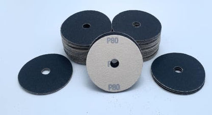 SIGNI 4 Inch Silicon Carbide Velour Sanding Discs 100 Pack for Sander,80#
