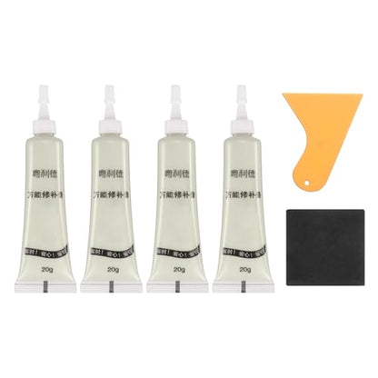 uxcell Wood Repair Kit,4Pcs Touch Up Filler Wood,White - color: White