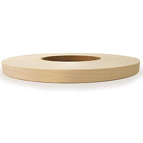 Edge Supply Maple Pre-Finished 3/4 in x 250 ft Roll with a Clear Lacquer UV Finish – Pre-Glued Iron On Real Wood Veneer Edging – Edge Banding Tape with Hot Melt Adhesive, Ideal for Furniture & DIY. - color: Maple Pre-Finished, size: 3/4 in x 250 ft