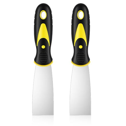 2 Pcs Putty Knife, 1.5" Spackle Knives Stainless Steel Spackle Scraper