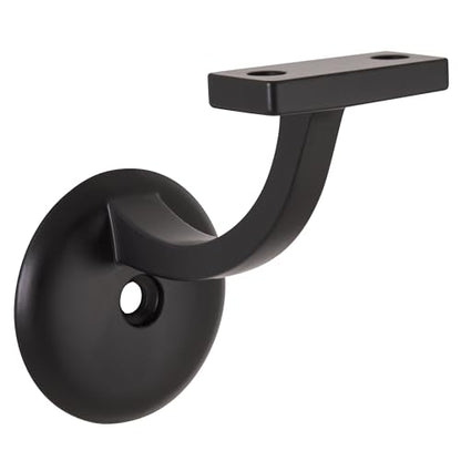 Design House Jumbo Handrail Bracket, Matte Black - color: Matte Black, size: 1.06 L x 1.06 W x 1.38 H
