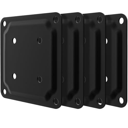 ForoGore 4" x 4" Wood Post Plate Connector, Powder-Coated Decking Post Base - size: 4 PCS