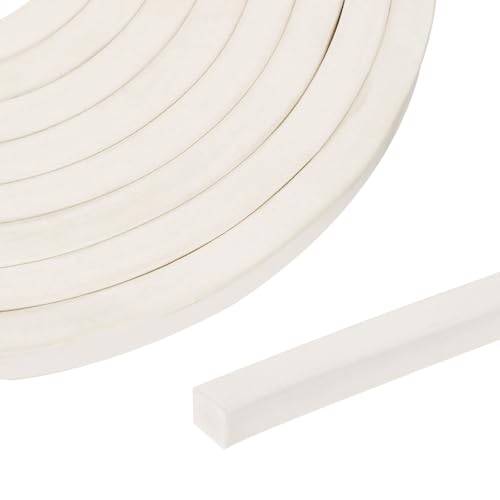 uxcell 16.4 ft Foam Backer Rod, 0.12" x 0.12" Square Solid Joint Filler, Foam Seal Strip for Caulk Saver, Rope Caulk Cement Crack Filler, White - size: 16.4 ft x 0.12" x 0.12"