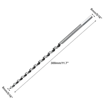 Wood Auger Drill Bit 5/16" x 11.7", 2Pcs - size: 5/16" x 11.7"