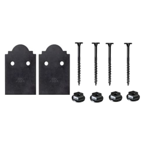 Simpson Strong-Tie APB66DSP-KIT Outdoor Accents APB66DSP Decorative Post Base Side Plate Bundle - with Required Fasteners