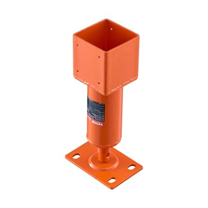 VEVOR Screw Jack Post, 13.2"-18.7" Height Range, 4" x 4" Adjustable Shore Jack, 24700 lbs Max Load Capacity, Temporary House Jack Pole for Leveling, Lifting Floor Crawlspace Basement Shore Beam - size: Screw Jack Post