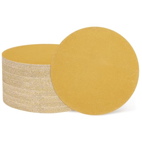 HARFINGTON 100 Pcs 2 Inch Sanding Discs 320 Grit Yellow Aluminum Oxide - size: 2 Inch(320 Grit)
