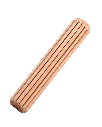 5/16" x 1 1/4" Wooden Dowel Pins - Fluted Wood Dowel Pins - Fluted Wooden Dowel Pins Fluted Dowel Pins - Wood Dowel Pins for Furniture - Straight Fluted Wooden Dowel Pins (250)