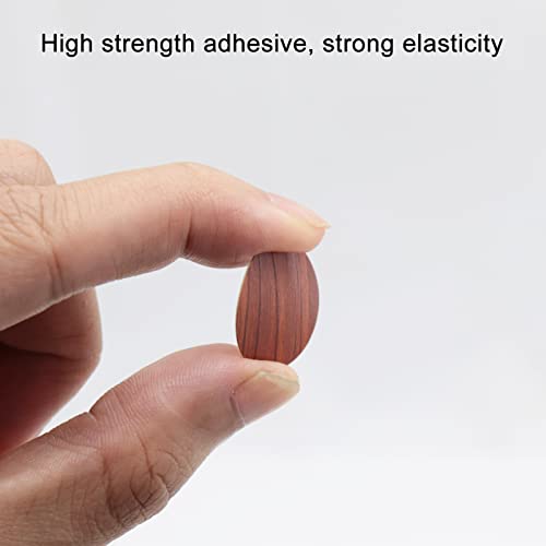 Self-Adhesive Screw Hole Stickers PVC Cover Caps Dustproof for Wooden Furniture Cabinet 21mm 2 Sheets/108 Pcs Red Walnut - color: Red Walnut