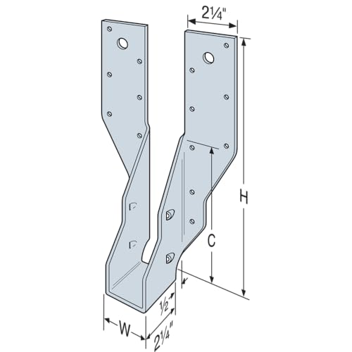 Simpson Strong-Tie THA29 THA 9-11/16 in. Galvanized Adjustable Hanger for 2X Truss - size: 1 Each