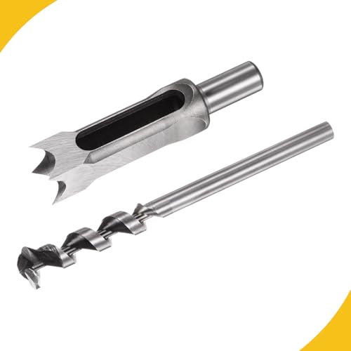 1" Woodworking Mortise Bit Carbon Steel Square Hole Cutter - size: 1''