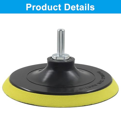 5 Inch Hook & Loop Sanding Backing Pads, 2 Pack - size: 5 Inch